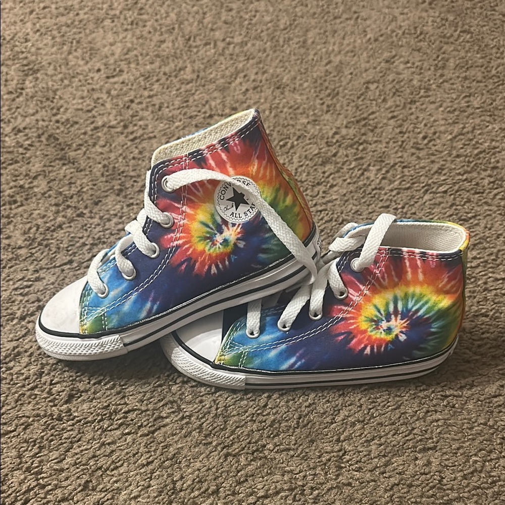 Converse Kids' Rainbow Tie-Dye High-Tops